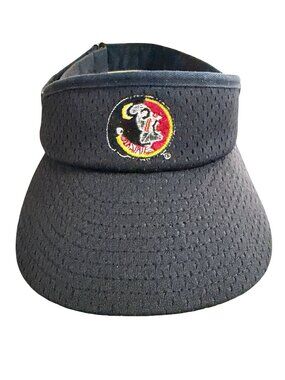 Vintage New Era Florida State Seminoles FSU Visor Black Mesh Made in USA
